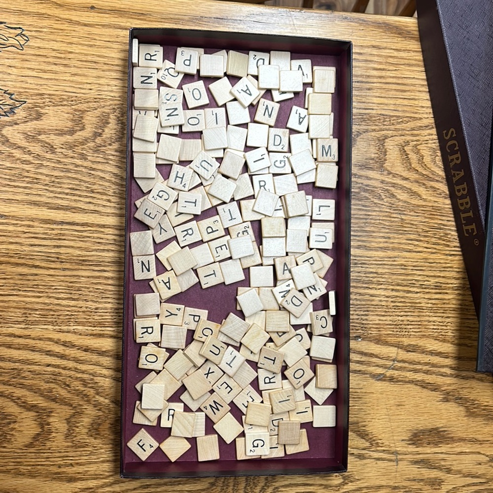 COPY - Scrabble tiles pieces . 200 tiles for crafting , no board . no box